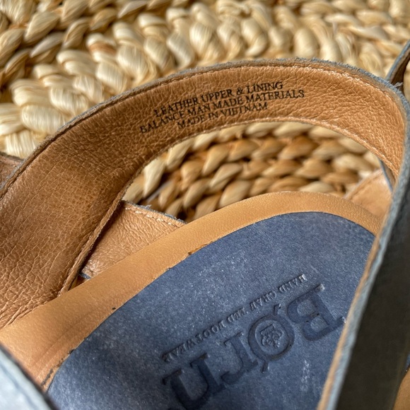 Born Sandals Size 10 Leather Rubber Comfortable Summer Vacation Casual Office - Picture 5 of 10